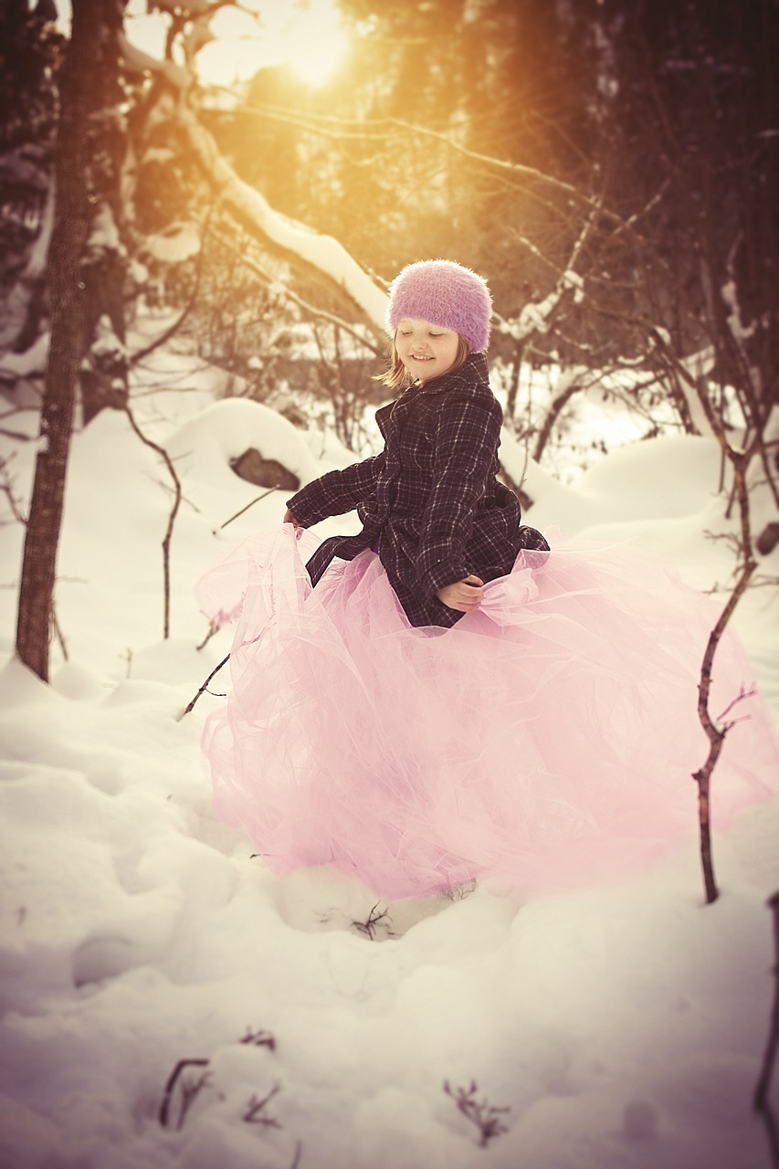 girl dancer winter free photo