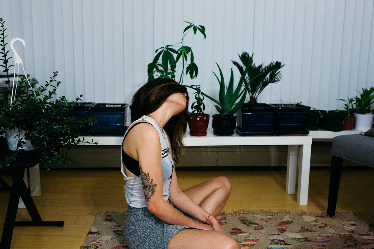 girl yoga mindfulness free photo