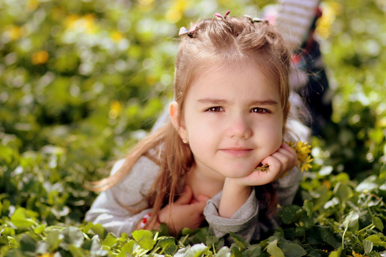 girl toddler long hair free photo