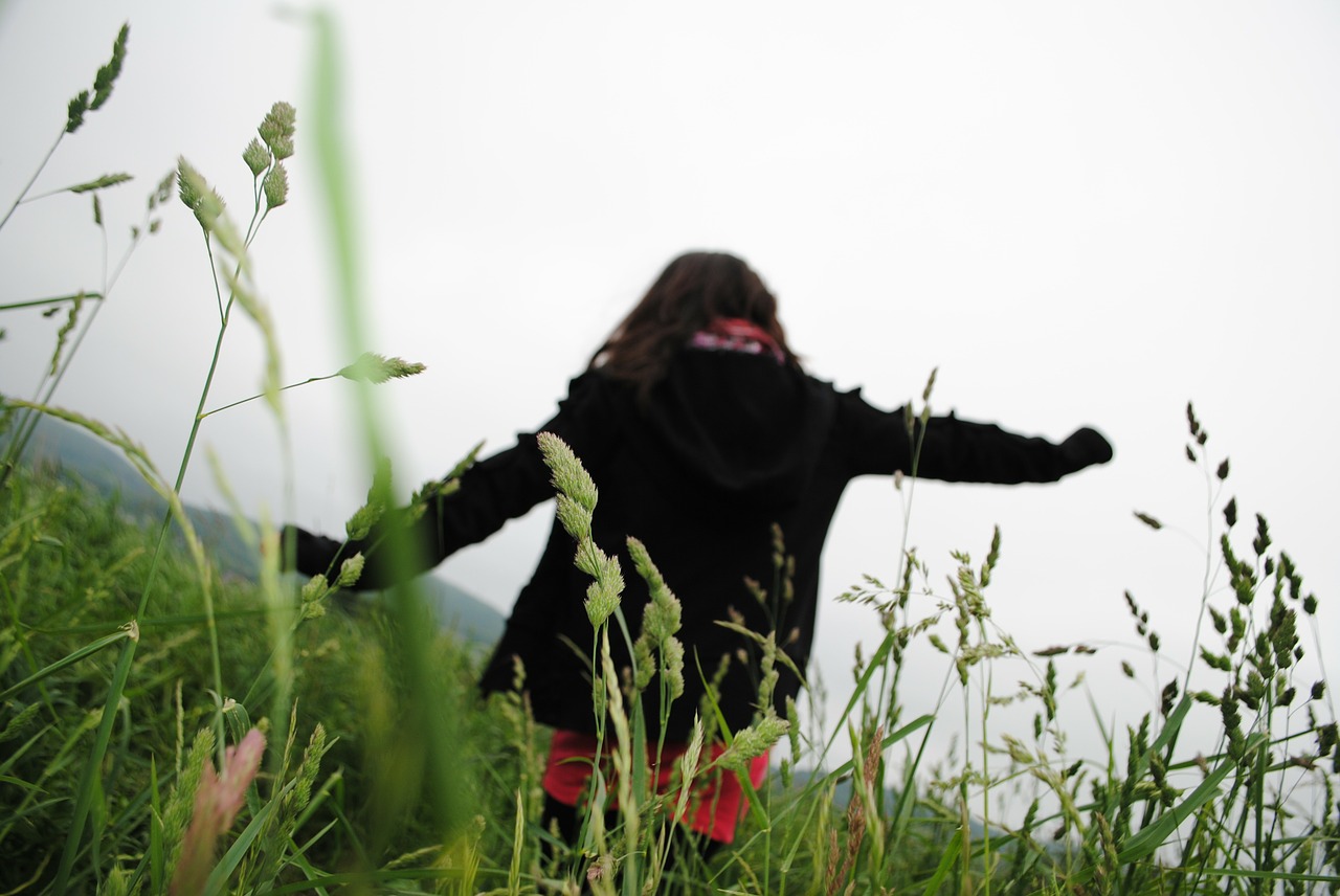 girl field child free photo