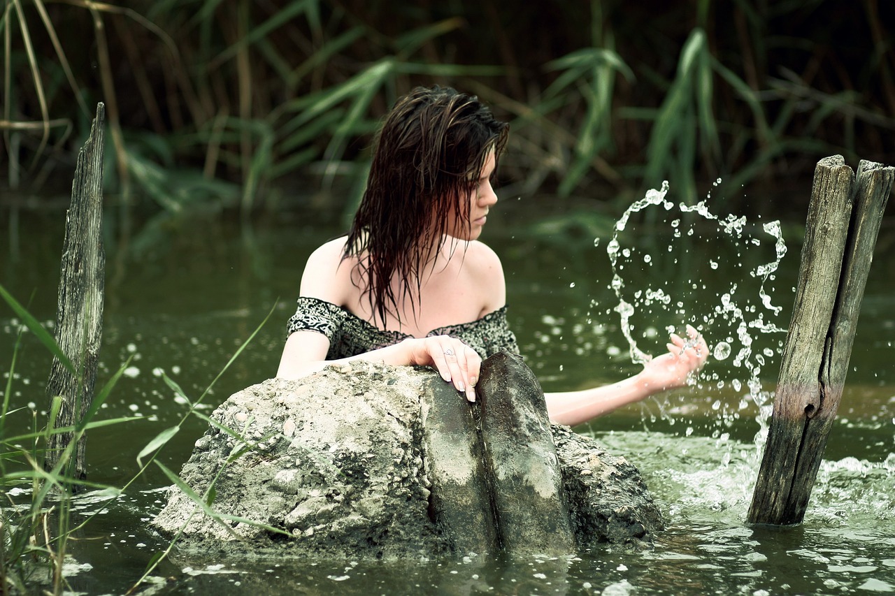 girl water wild free photo