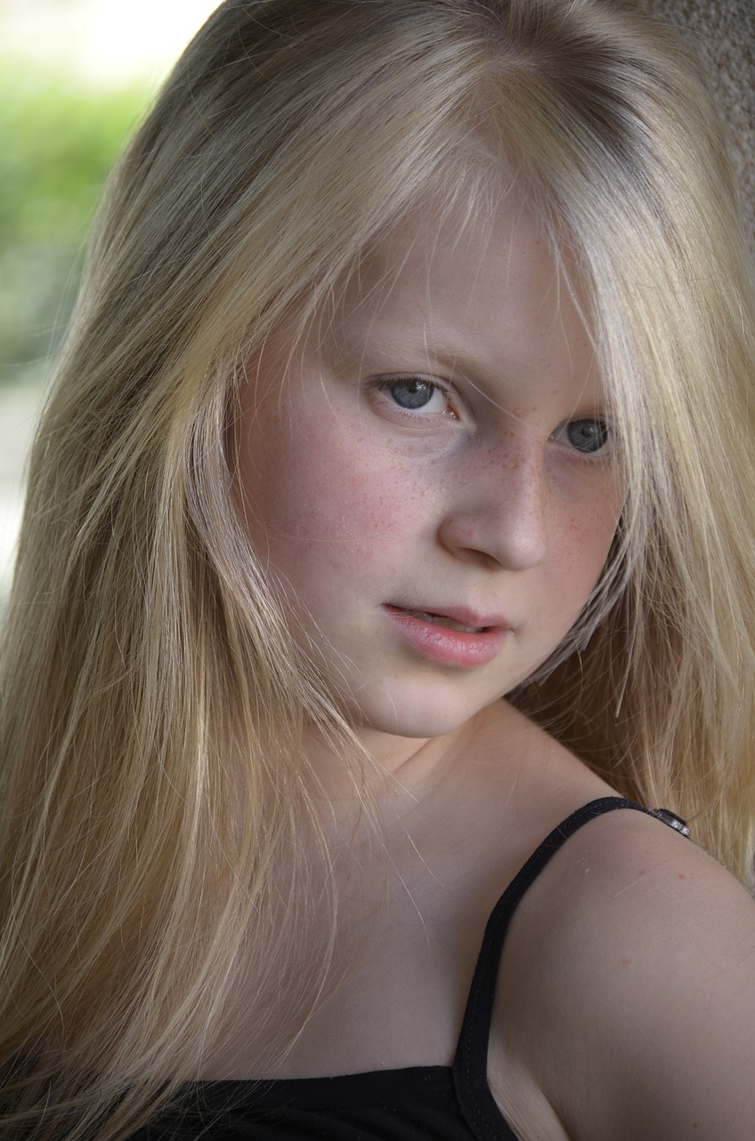 girl freckles close free photo