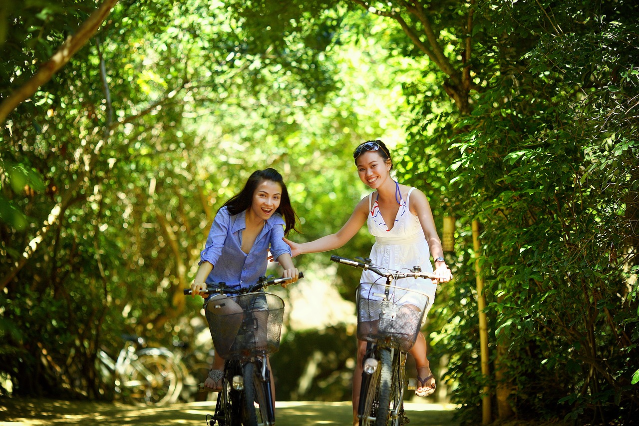 girl biking bike free photo