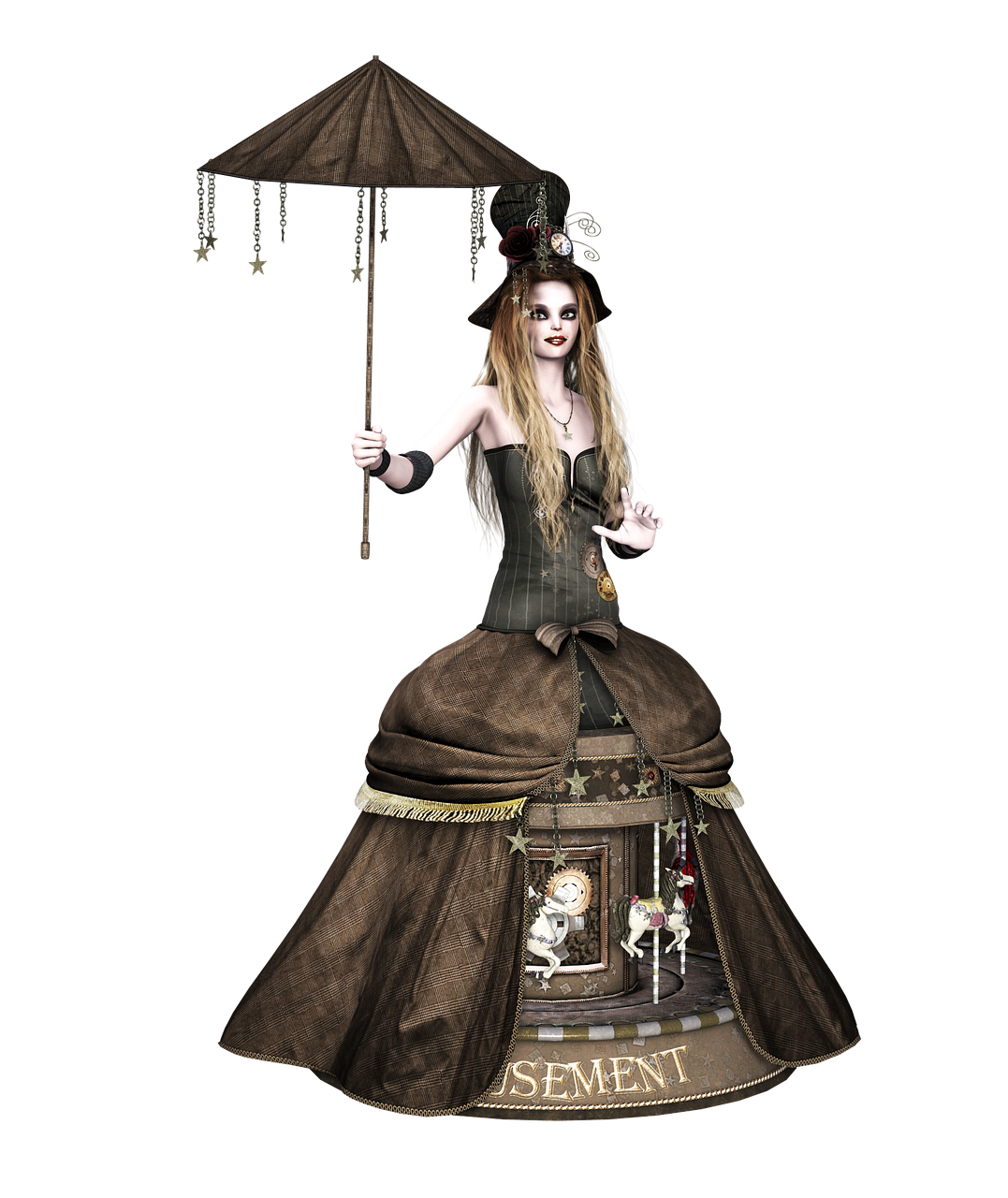 girl dress steampunk free photo