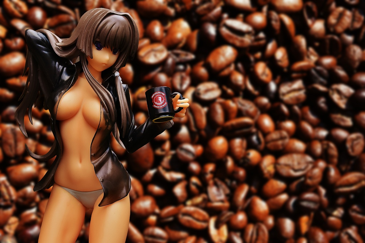 girl good morning coffee free photo