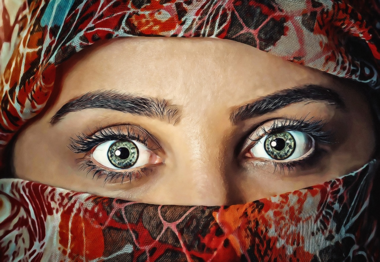 girl eyes view free photo