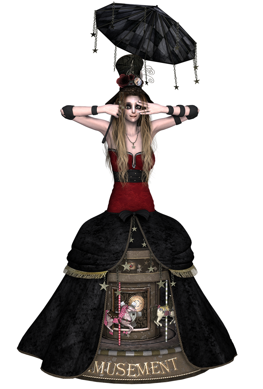 girl dress steampunk free photo