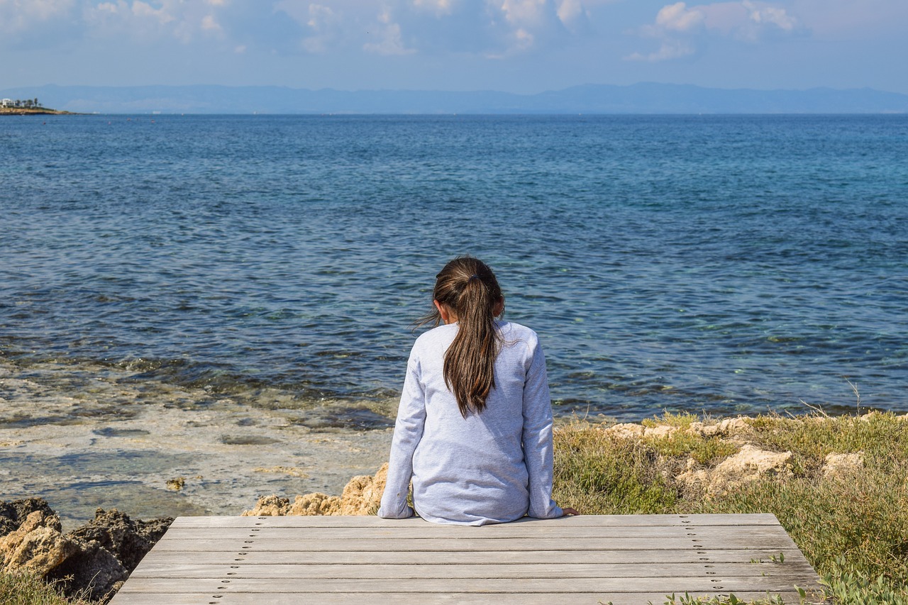 girl thoughtful outdoor free photo