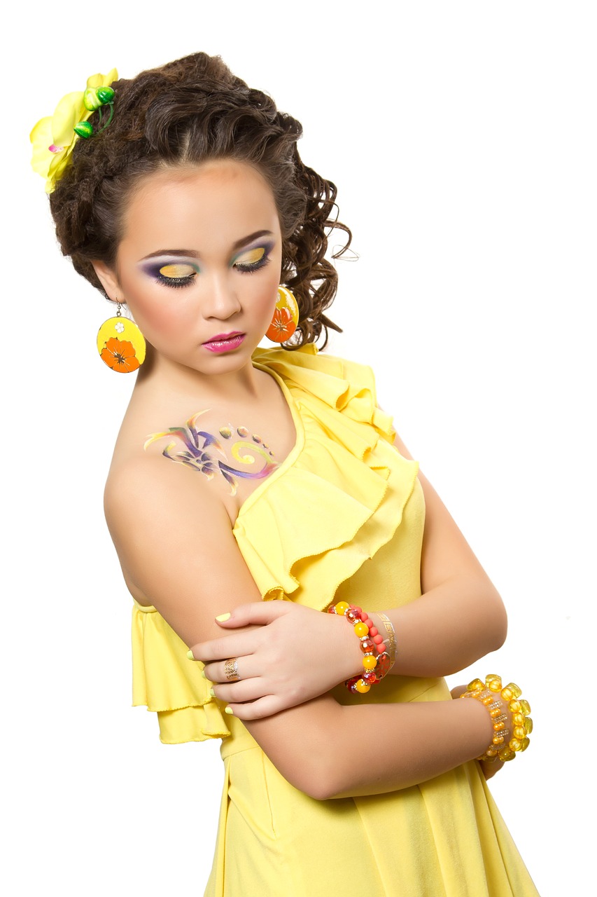 girl yellow dress free photo