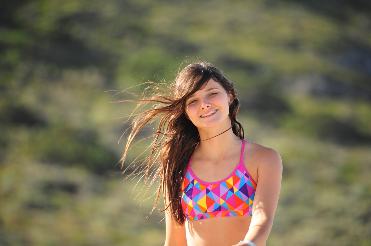 girl beach bikini free photo