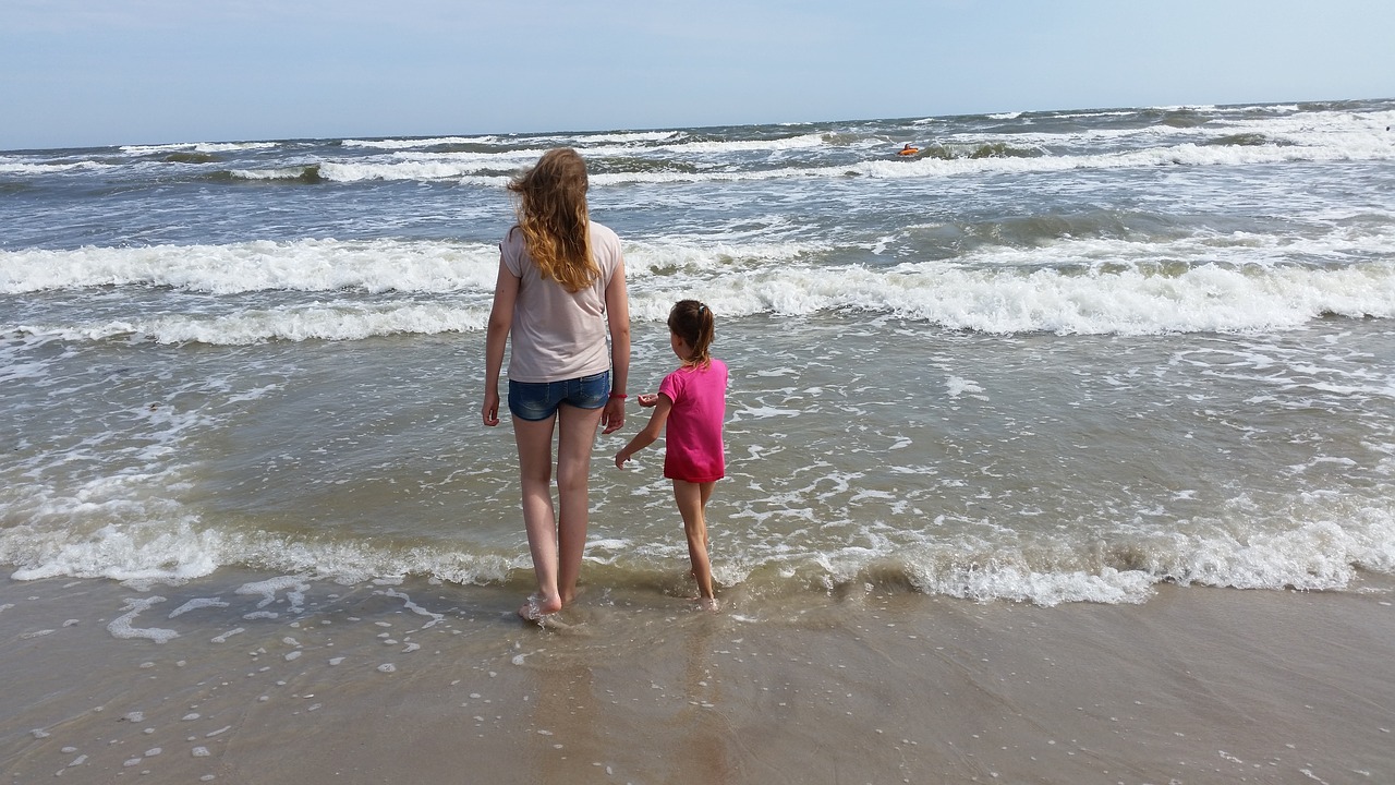 girl beach sea free photo