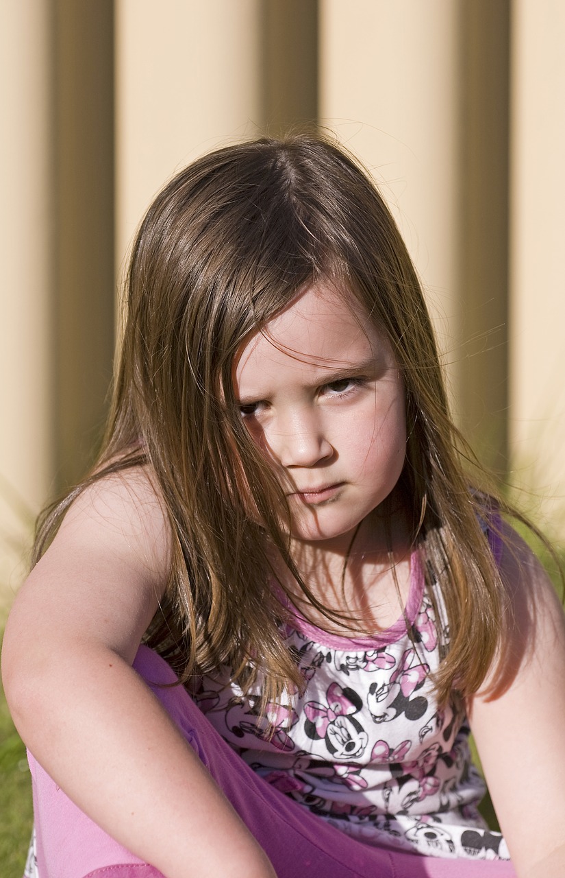 girl serious child free photo