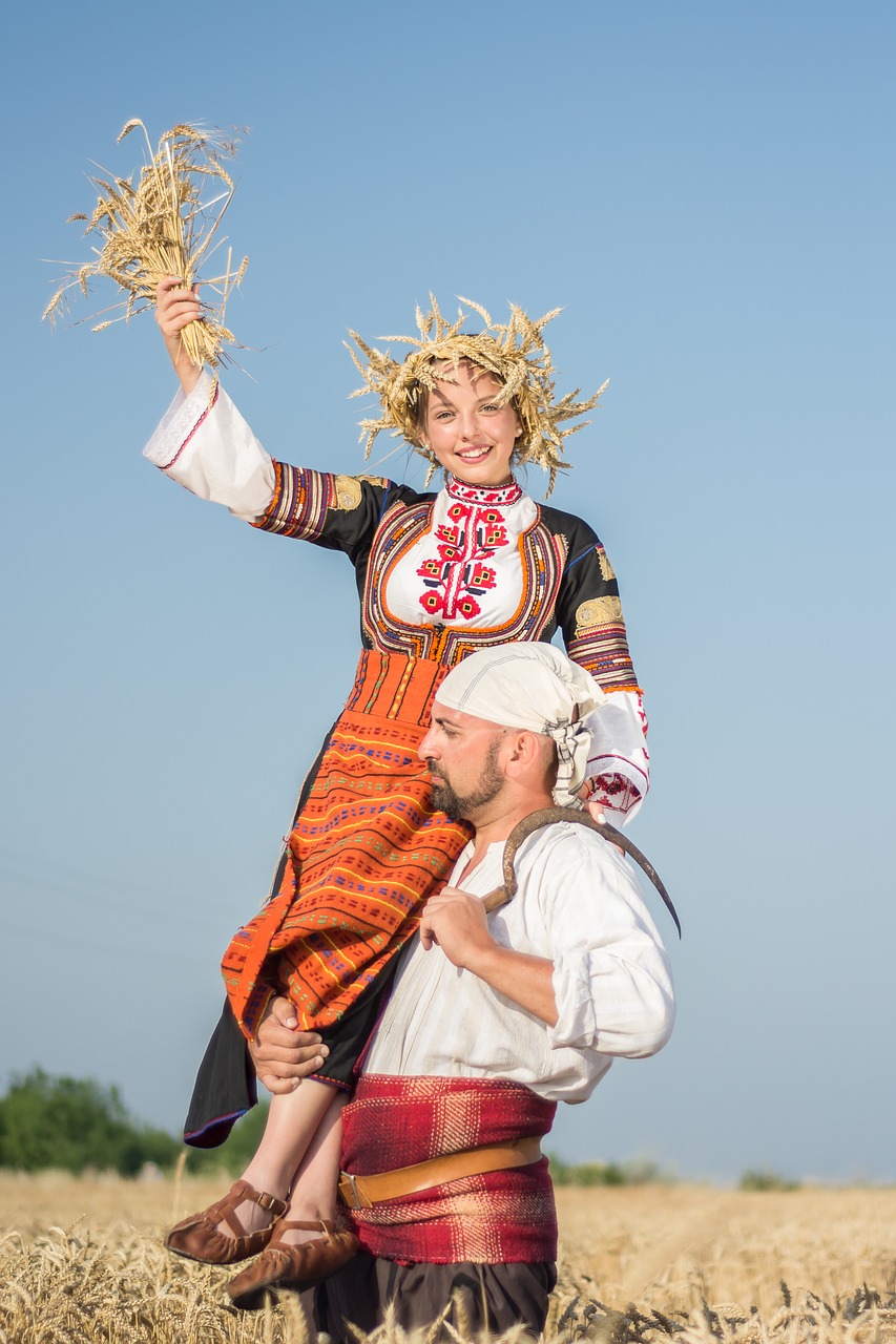 girl bulgarian folk dance free photo