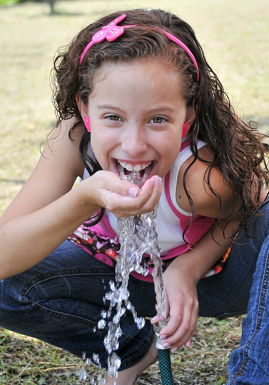 girl water splash free photo