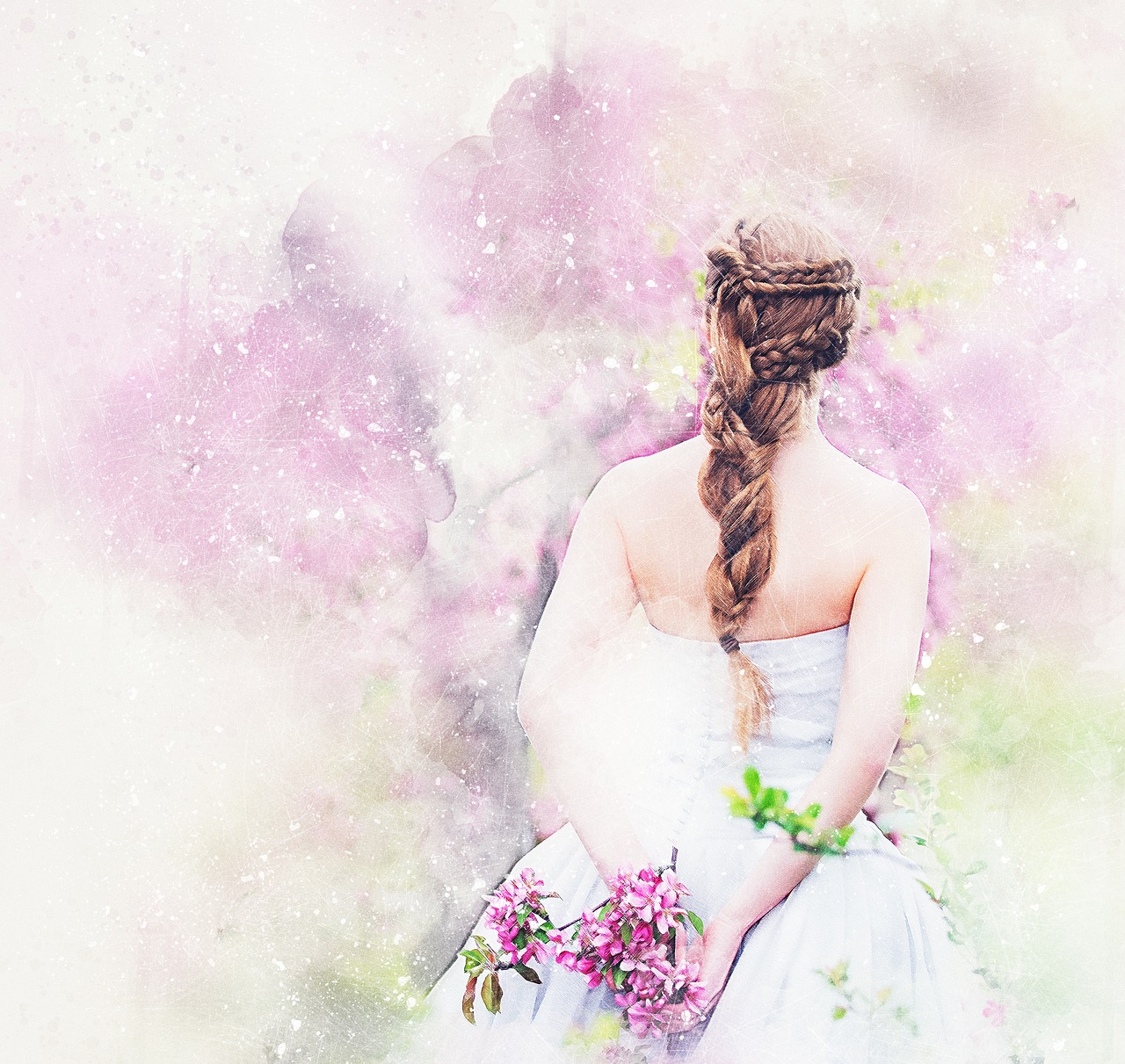 girl wedding art free photo