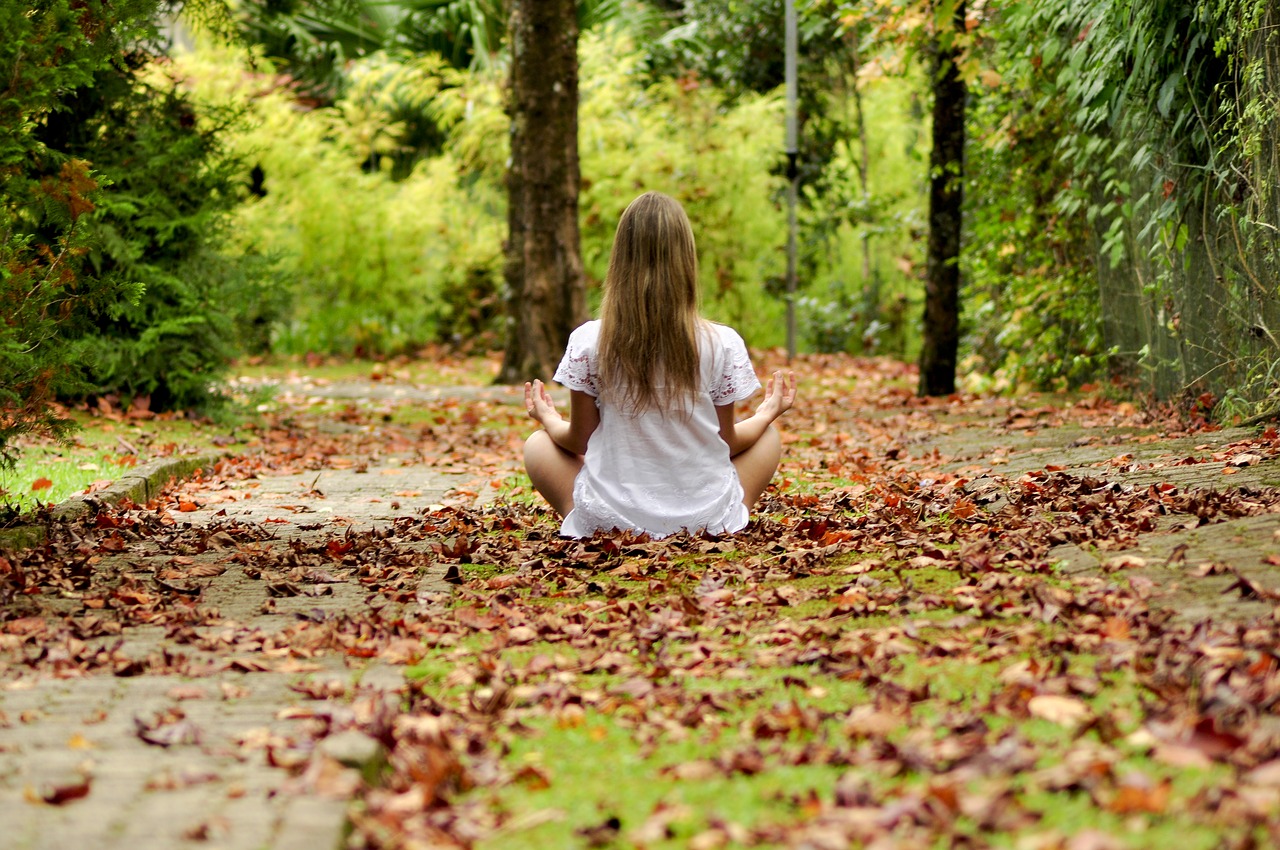 girl child forest free photo