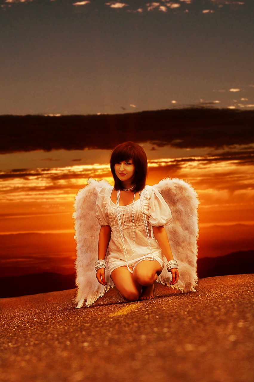 girl wings photo free photo