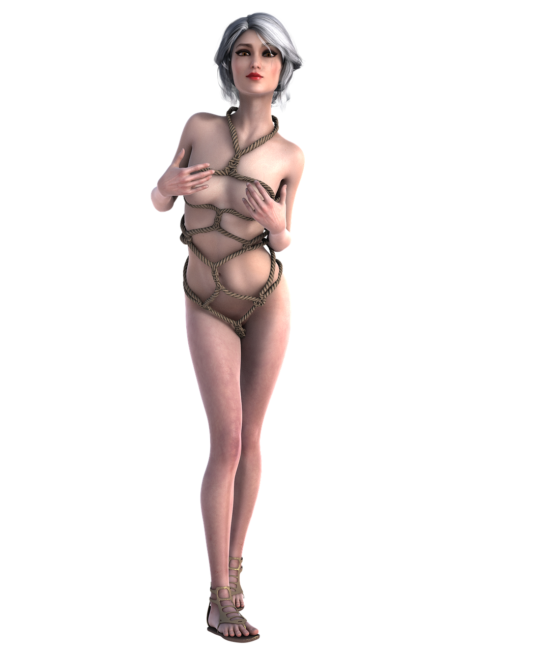 girl 3d render free photo