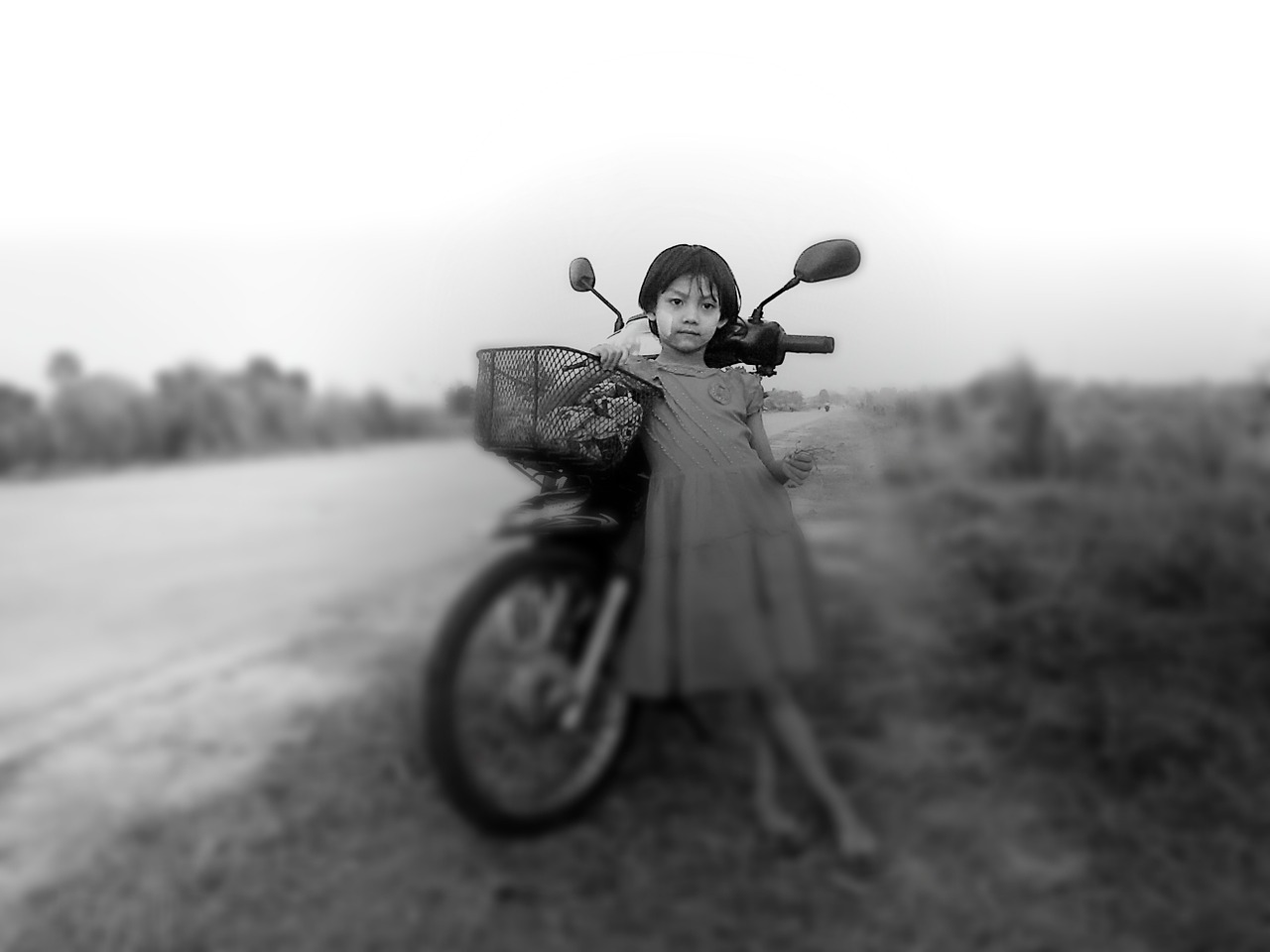 girl motorcycle motorbike free photo