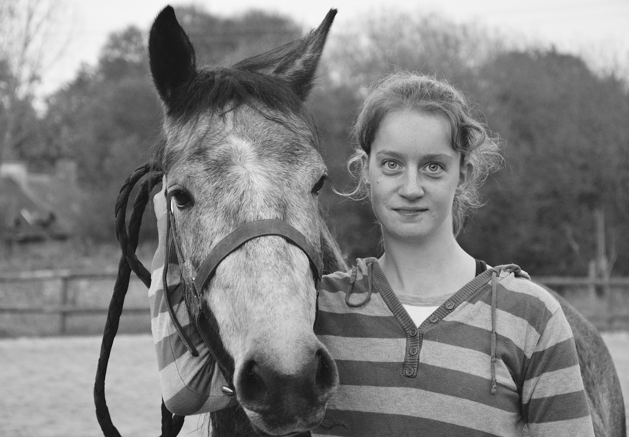 girl young woman horse free photo