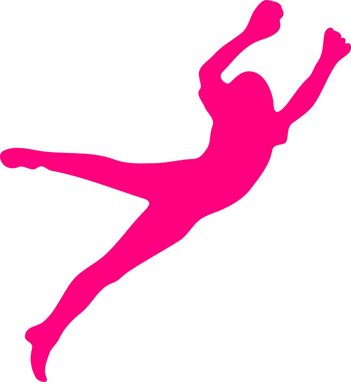 girl jumping pink free photo