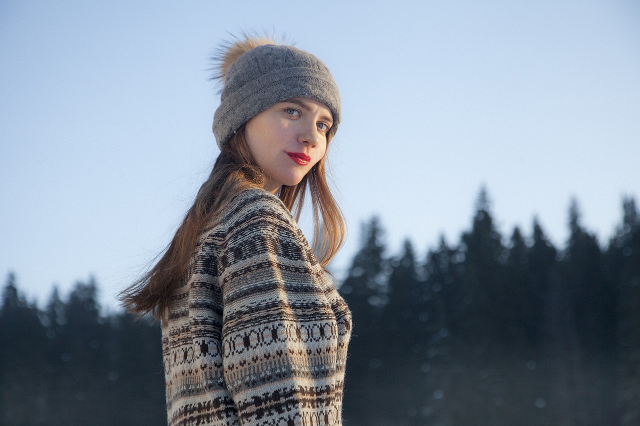 girl nature winter free photo