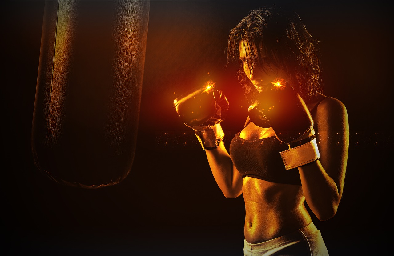 girl boxer sport free photo