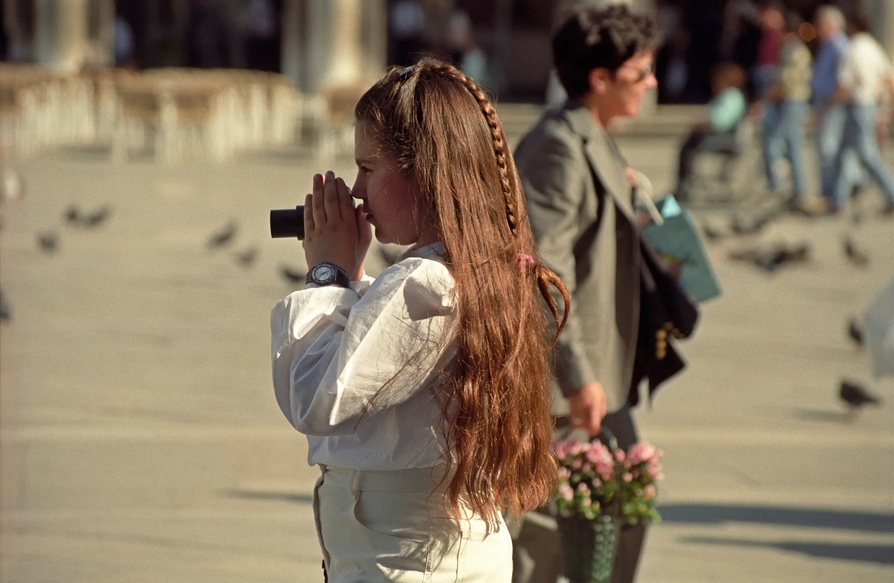 girl  long hair  street photography free photo