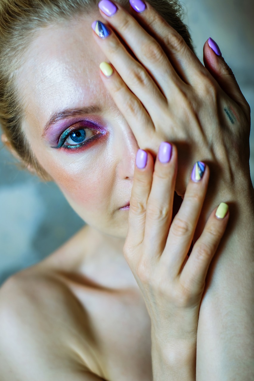 girl  makeup  manicure free photo