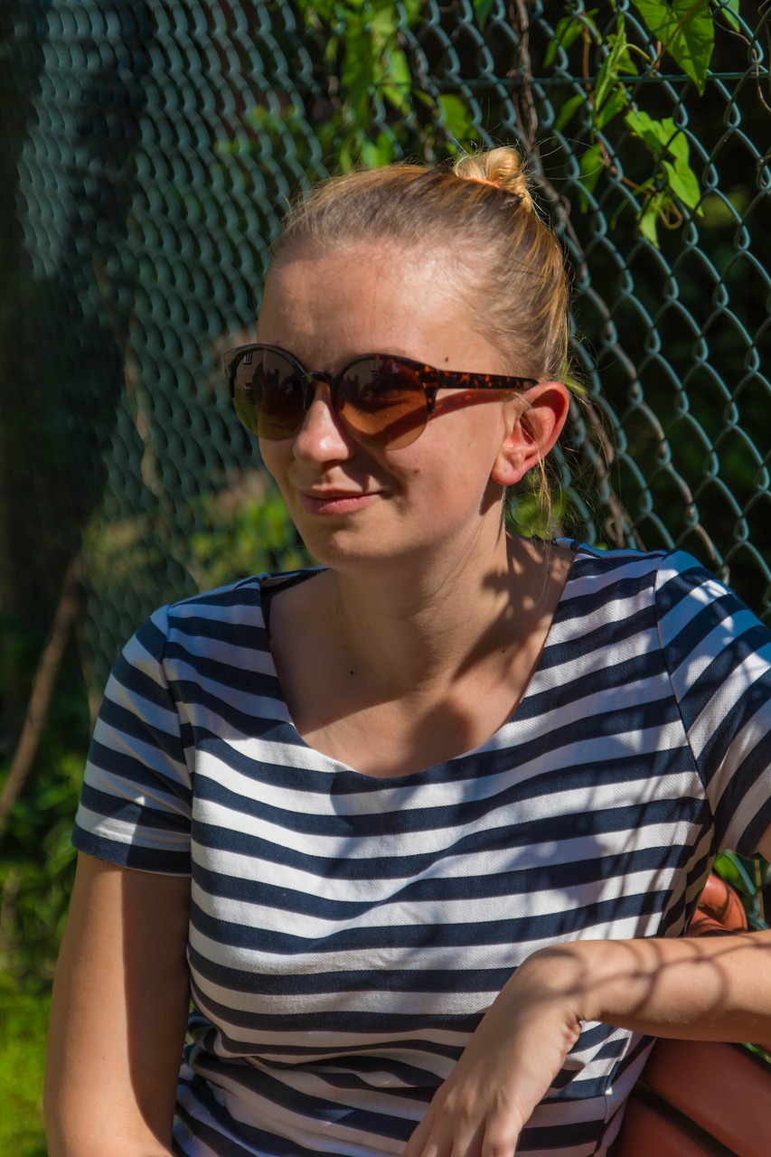 girl  sitting  trees free photo