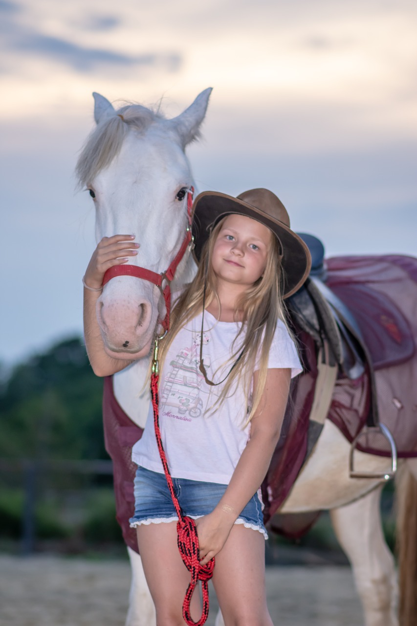 girl  horse  animal free photo