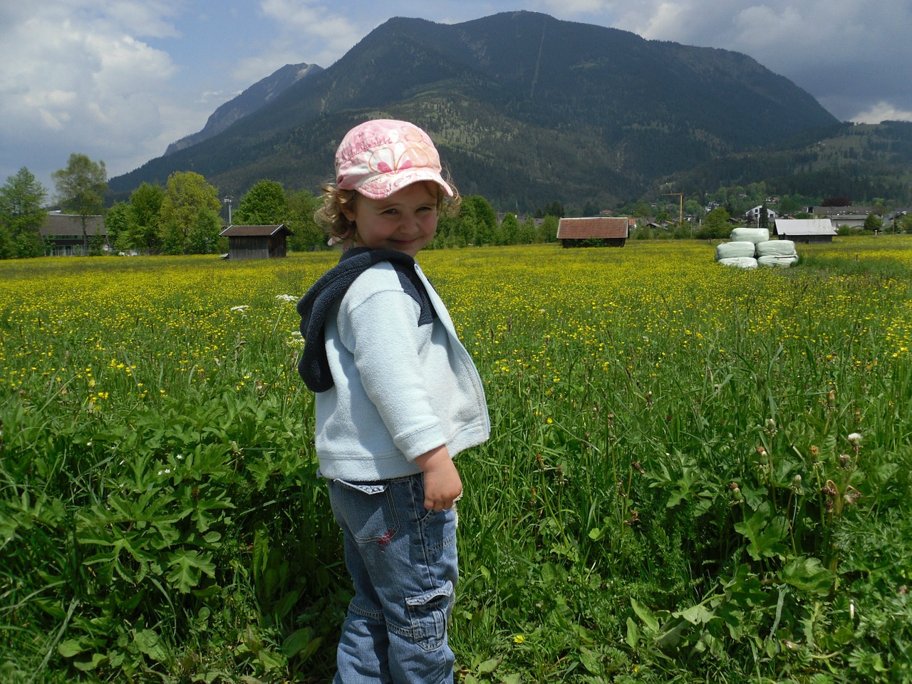 girl mountain alpine free photo