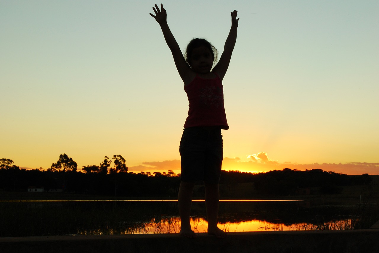 girl  twilight  field free photo