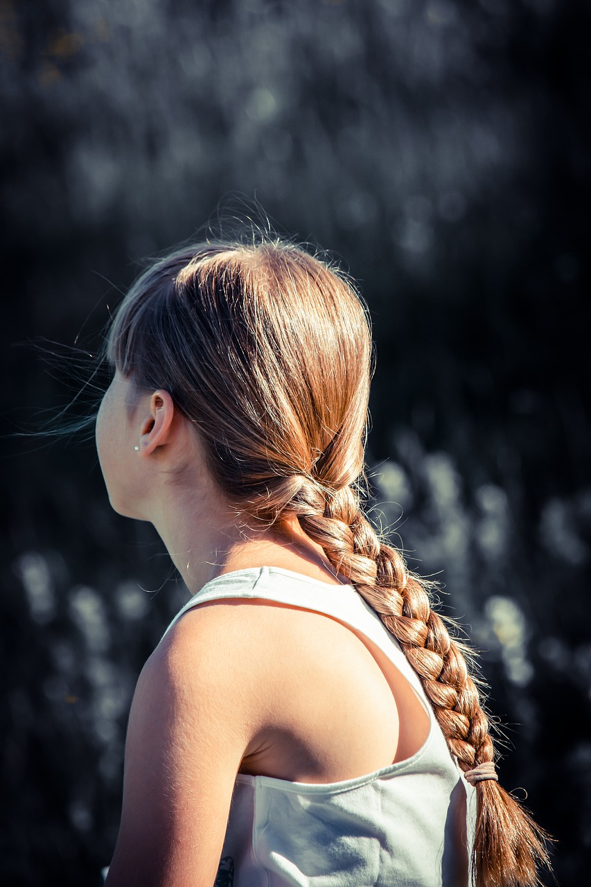 girl  red head  out free photo