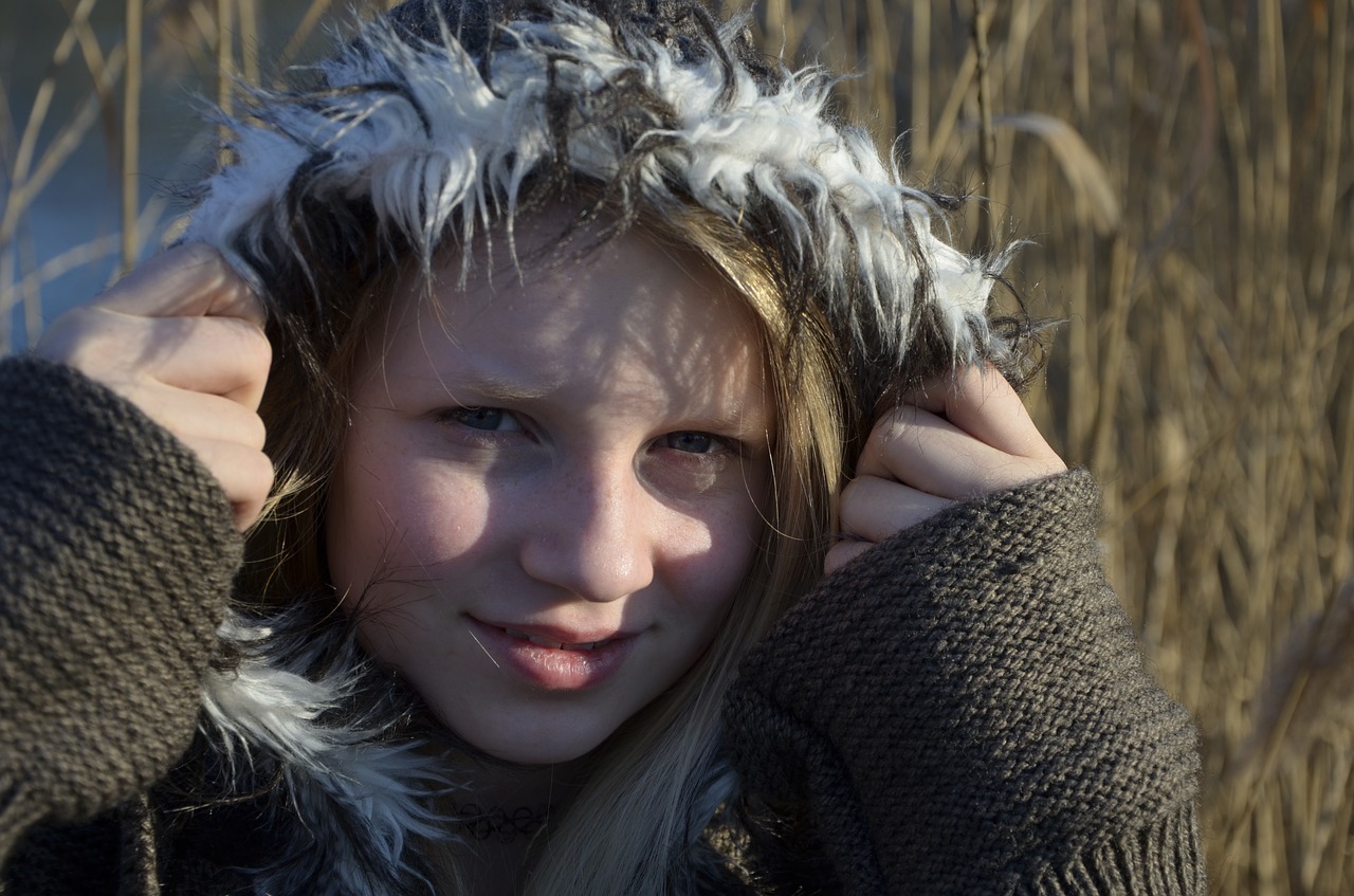 girl  blond  winter free photo