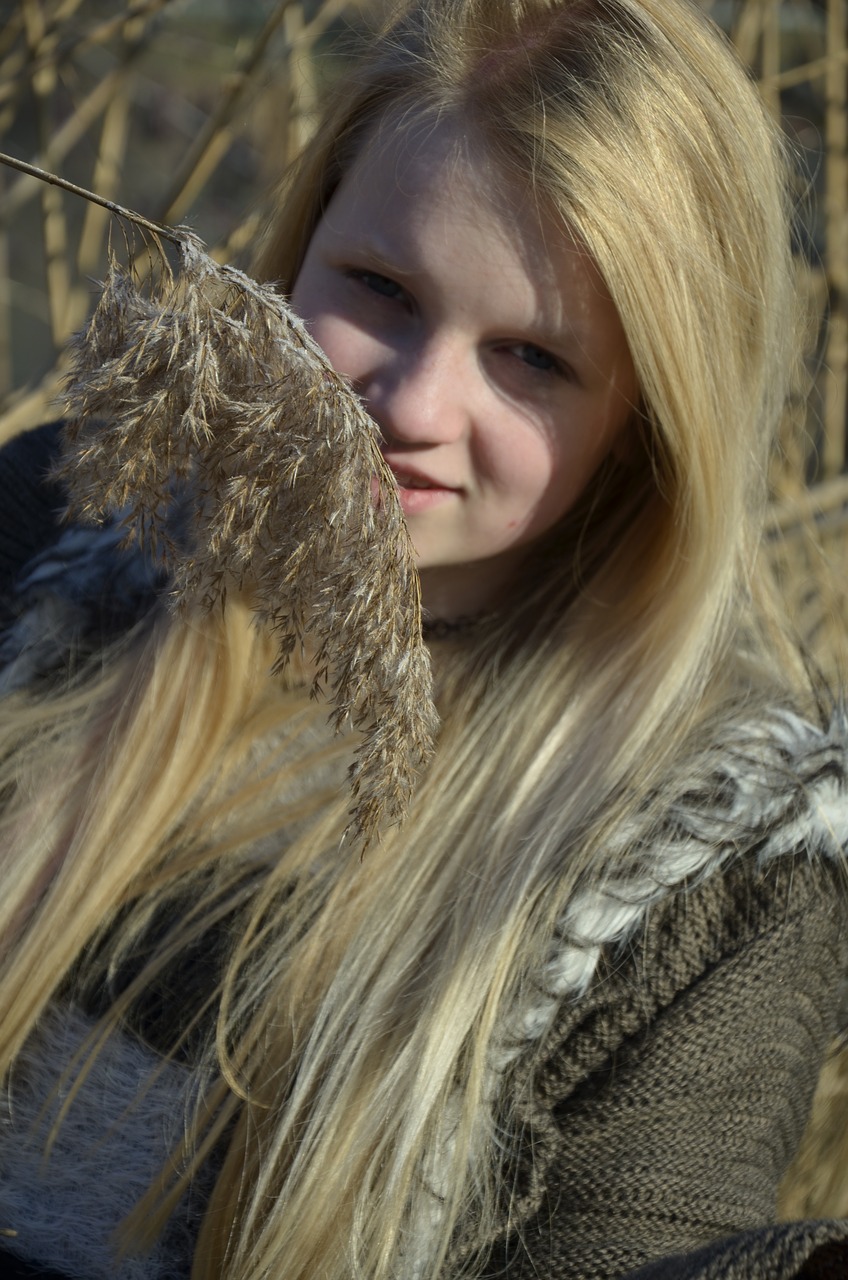 girl  blond  winter free photo