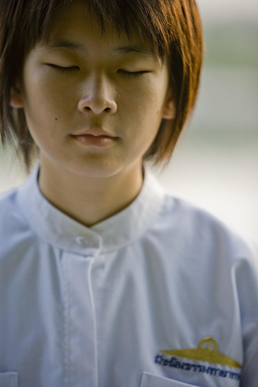 girl school girl buddhist free photo