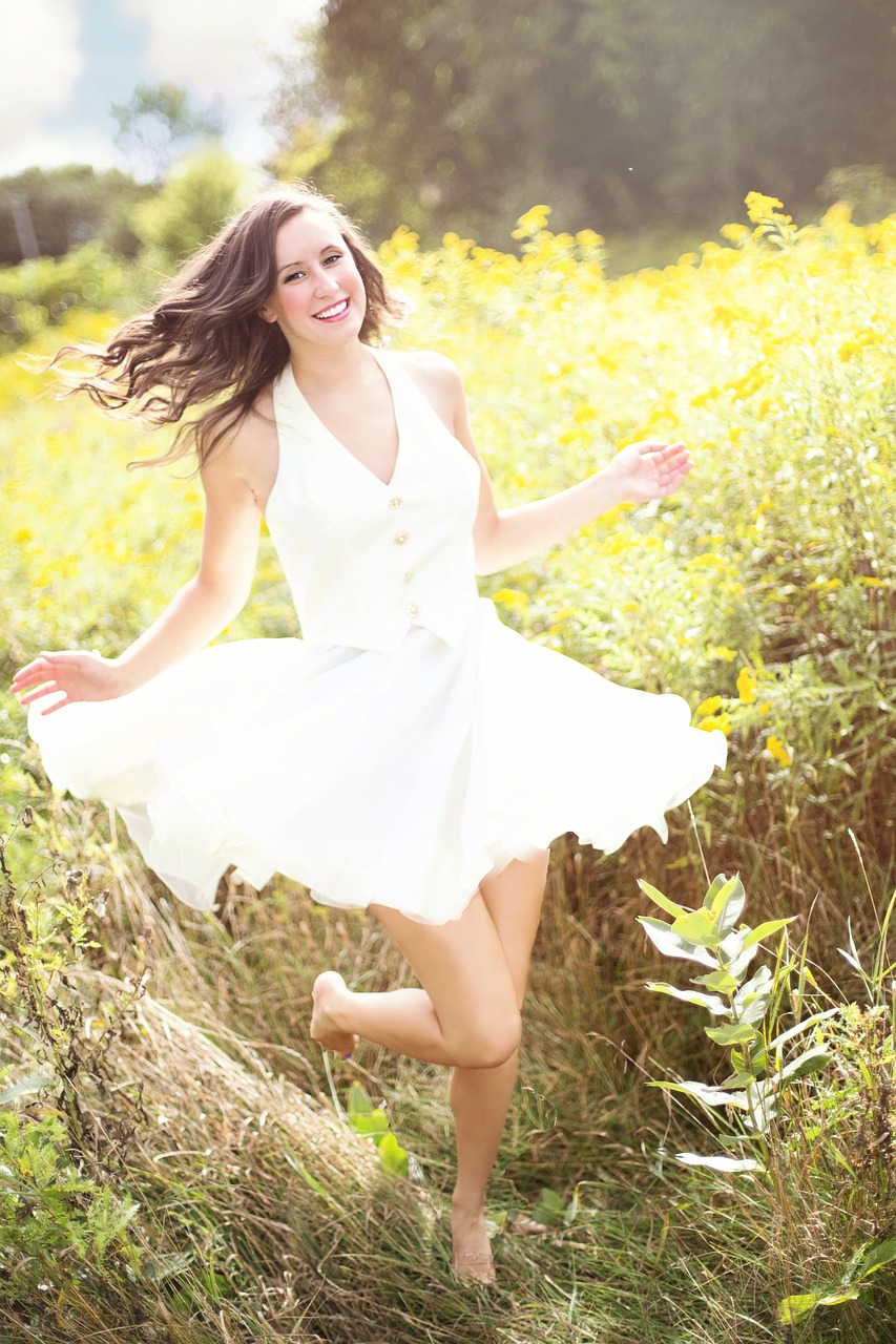 girl happy laughing free photo