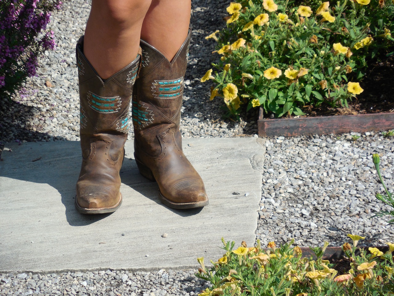 girl boots cowboy free photo