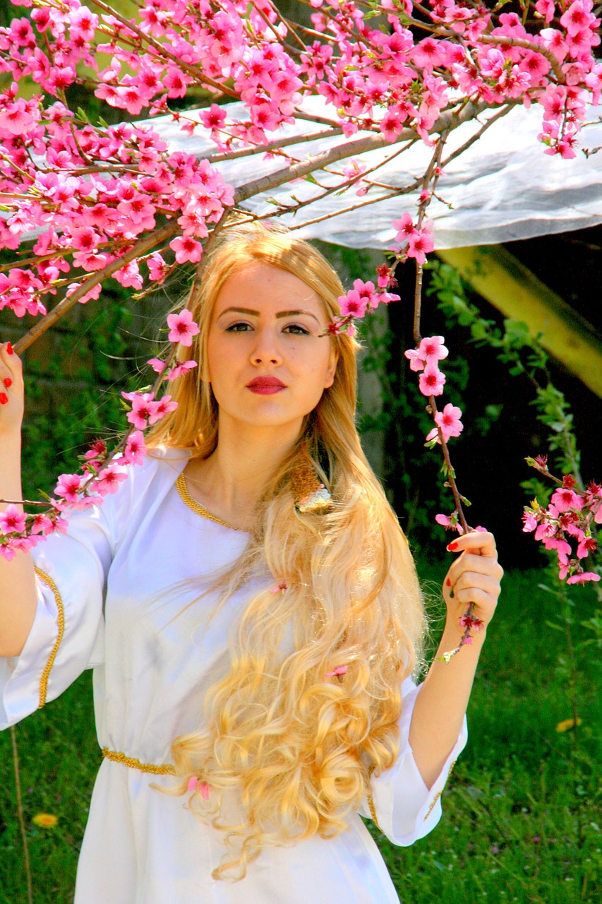 girl blond hair princess free photo