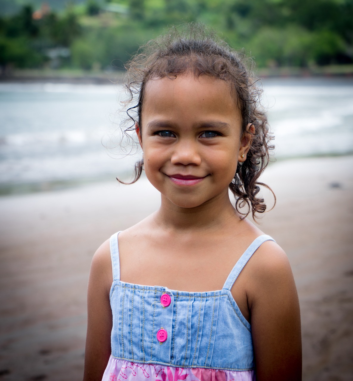 girl portrait french polynesia free photo