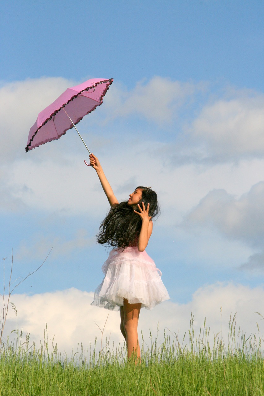 girl umbrella princess free photo