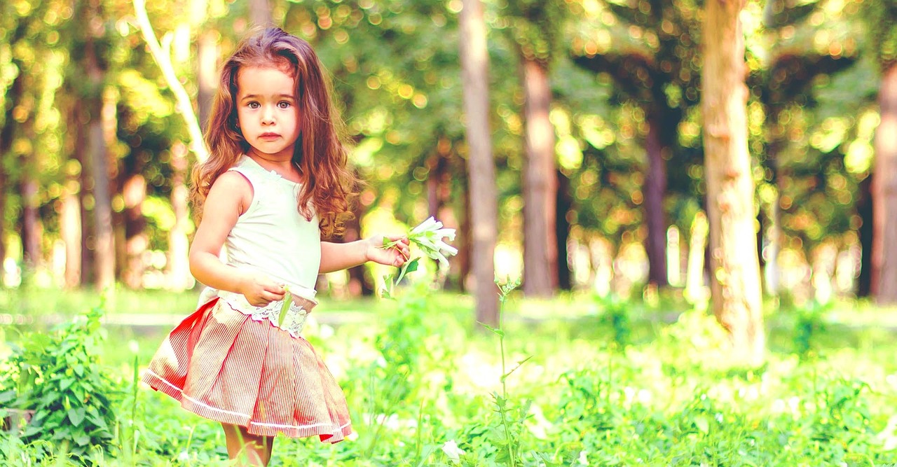 girl nature green free photo