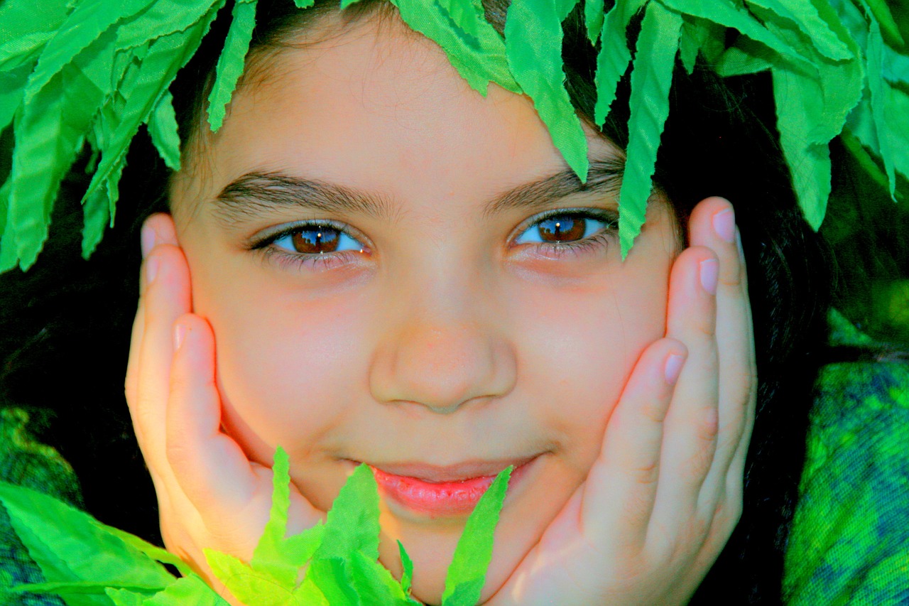 girl portrait brown eyes free photo