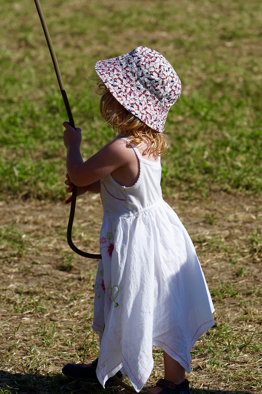 girl small rock free photo