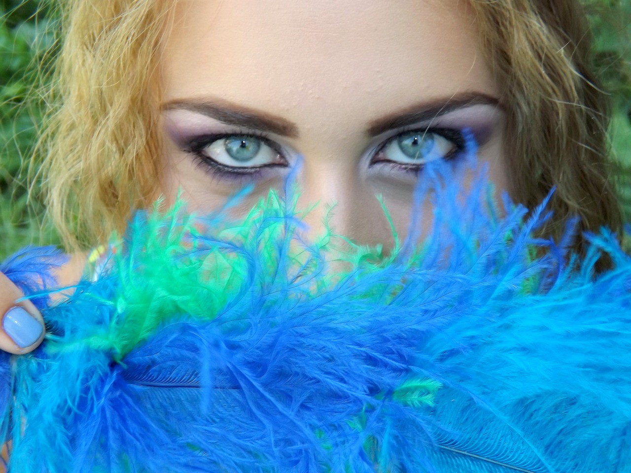 girl eye blue free photo