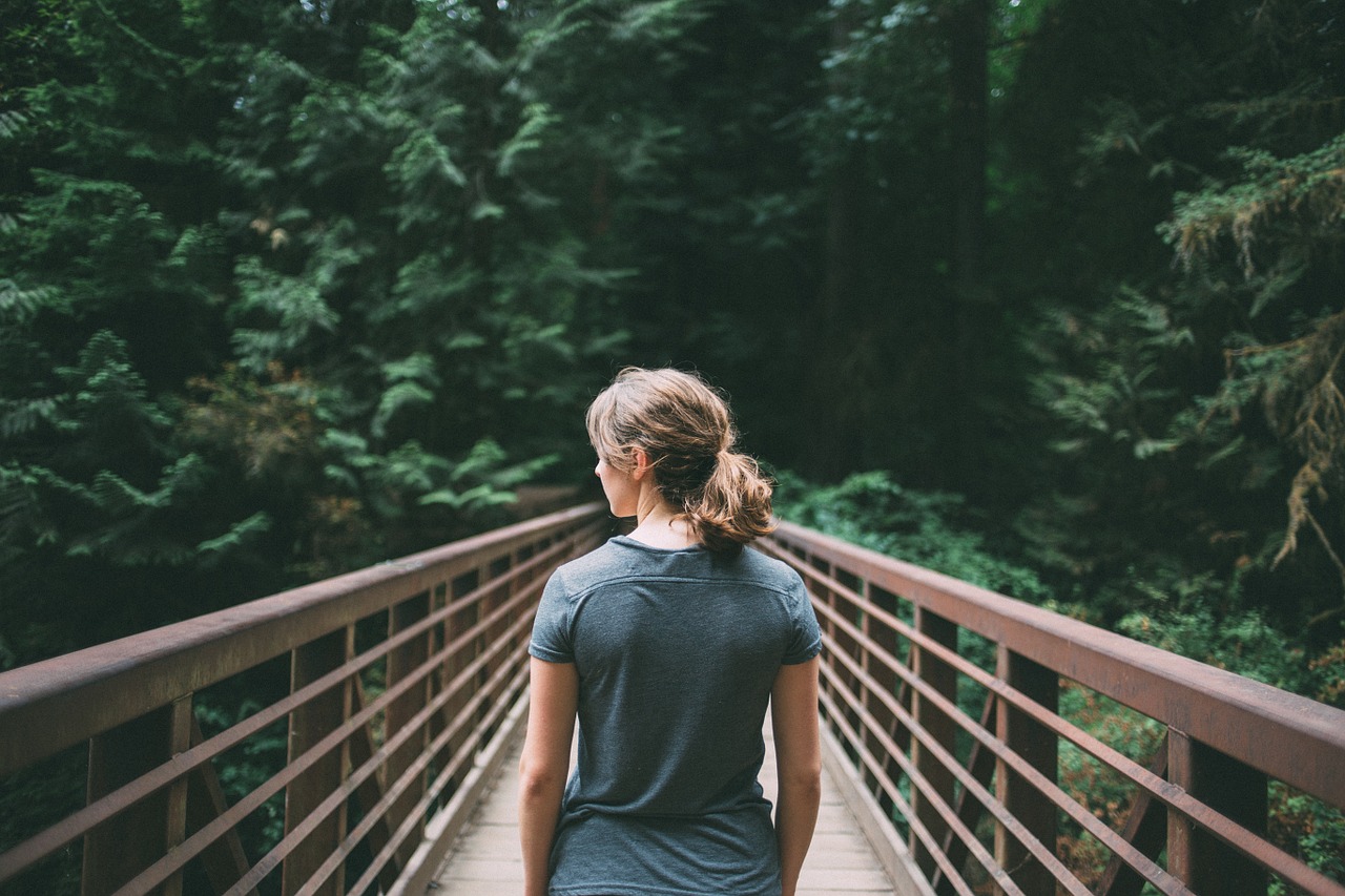 girl person walking free photo