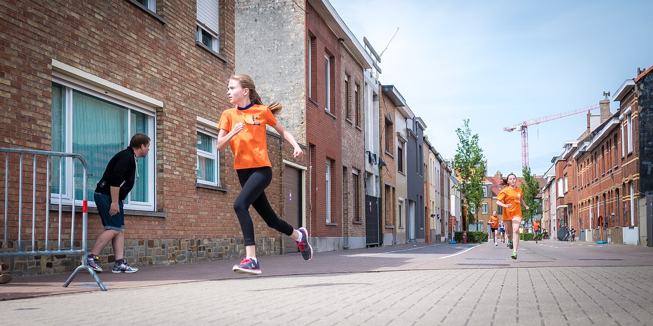 girl running sport free photo