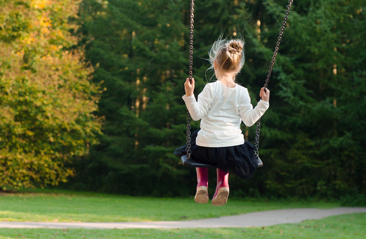 girl swing rocking free photo