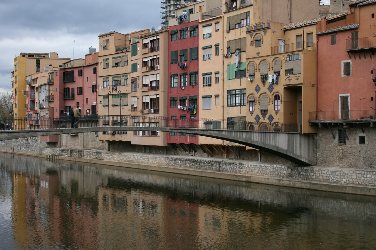 girona urban landscape buildings free photo